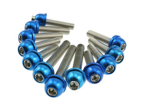 Anodized transmission case bolts