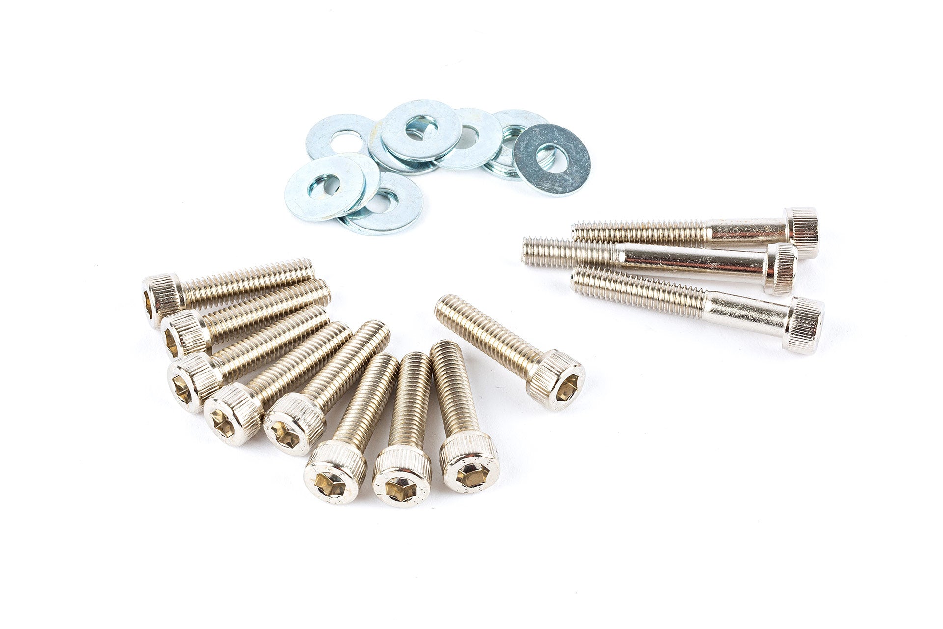 Chrome Transmission bolt kit for minarelli